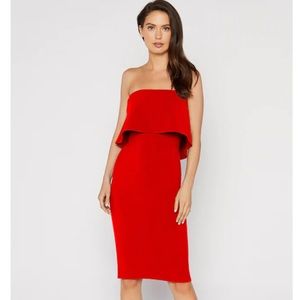 Likely Driggs Strapless Dress Scarlett size 4